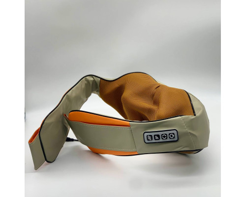 Массажер Воротник для шеи и плечей с петлями для рук Модель3 Massager Of Neck Kneading Бежевый (20)