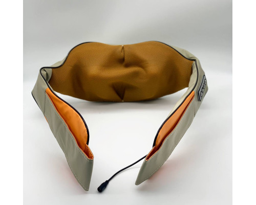 Массажер Воротник для шеи и плечей с петлями для рук Модель3 Massager Of Neck Kneading Бежевый (20)