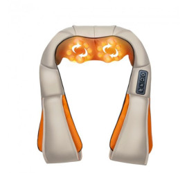 Массажер Воротник для шеи и плечей с петлями для рук Модель3 Massager Of Neck Kneading Бежевый (20)