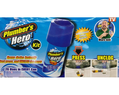 Вантуз Plumber's Hero для унитаза и канализационных труб (помятая упаковка)  (36)