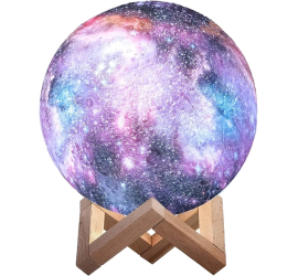 Настольный светильник ЛУНА шар (с пультом) Magic 3D COLOR Moon Light  (48)