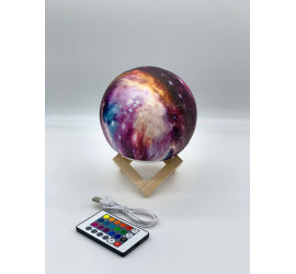 Настольный светильник ЛУНА шар (с пультом) Magic 3D COLOR Moon Light  (48)