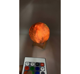Настольный светильник ЛУНА шар (с пультом) Magic 3D COLOR Moon Light  (48)