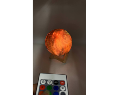 Настольный светильник ЛУНА шар (с пультом) Magic 3D COLOR Moon Light  (48)