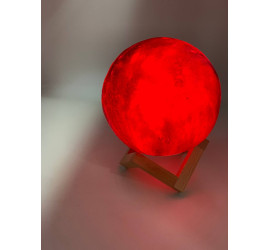 Настольный светильник ЛУНА шар (с пультом) Magic 3D COLOR Moon Light  (48)