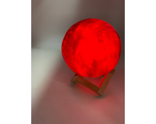 Настольный светильник ЛУНА шар (с пультом) Magic 3D COLOR Moon Light  (48)