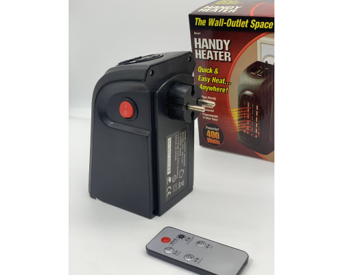 Портативный обогреватель Handy Heater (400Ват) С ПУЛЬТОМ Чёрный (45)