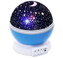 Проектор-ночник Модель3 Star Master в форме ШАРА USB Синий (48)
