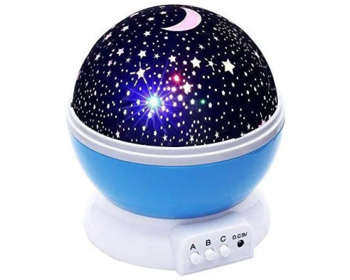 Проектор-ночник Модель3 Star Master в форме ШАРА USB Синий (48)