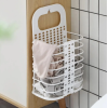 Навесная корзина для грязного белья БЕЛАЯ  laundry basket (40)