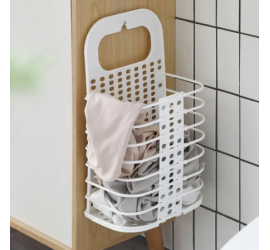 Навесная корзина для грязного белья БЕЛАЯ  laundry basket (40)