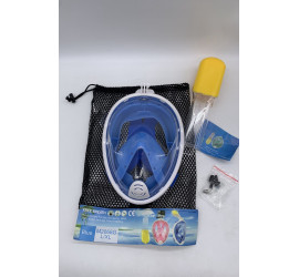 Маска L/XL СИНЯЯ для подводного плавания, маска для снорклинга Easybreath Tribord (10)