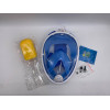 Маска L/XL СИНЯЯ для подводного плавания, маска для снорклинга Easybreath Tribord (10)
