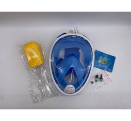 Маска L/XL СИНЯЯ для подводного плавания, маска для снорклинга Easybreath Tribord (10)