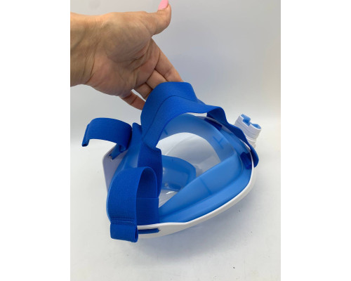 Маска L/XL СИНЯЯ для подводного плавания, маска для снорклинга Easybreath Tribord (10)