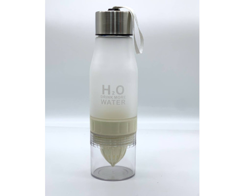 Бутылка БЕЛАЯ H2O Water Bottle 650 мл № B70 (50)