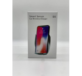 Автомобильный держатель для смартфона S5 Smart Sensor с беспроводной зарядкой Wireless Car Cha (100)