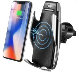 Автомобильный держатель для смартфона S5 Smart Sensor с беспроводной зарядкой Wireless Car Cha (100)