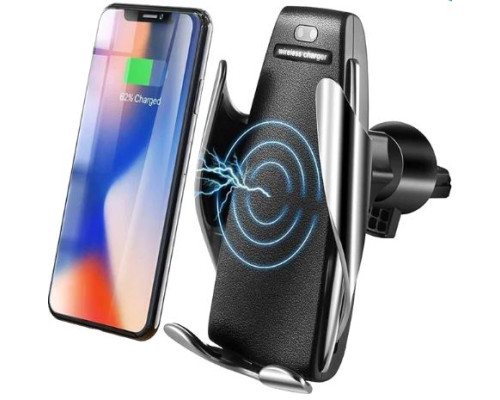 Автомобильный держатель для смартфона S5 Smart Sensor с беспроводной зарядкой Wireless Car Cha (100)
