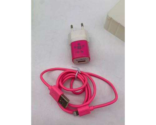 Адаптер 220V Belkin с кабелем айфон 10Watt (100)