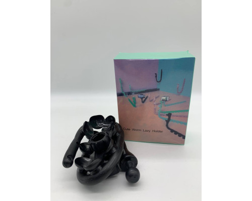 Гибкий держатель для телефона с присосками Cute Worm Lazy Holder Чёрный (200)