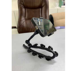 Гибкий держатель для телефона с присосками Cute Worm Lazy Holder Чёрный (200)