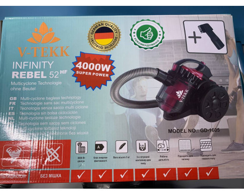 Пылесос VOLYYX 1605 РОЗОВЫЙ PINK 4000 Watt (1)