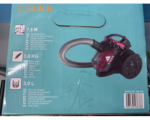 Пылесос VOLYYX 1605 РОЗОВЫЙ PINK 4000 Watt (1)