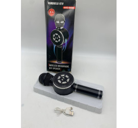 Детский микрофон с функцией караоке USB, microSD, AUX, Bluetooth Wster WS-669 Чёрный (40)