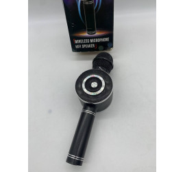Детский микрофон с функцией караоке USB, microSD, AUX, Bluetooth Wster WS-669 Чёрный (40)