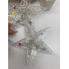 Гирлянда Штора Звезда MERRY CHRISTMAS  Цветная (50)