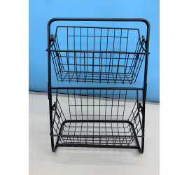 Универсальный кухонный металлический органайзер Storage Rack Model 1 BLACK (12)