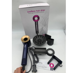 Фен стайлер для волос 5в1 Super hair dryer Fan с держателем на стену Золотой (20)