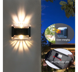 Садовый уличный фонарь на солнечной батарее 4шт. Solar Wall Light (100)