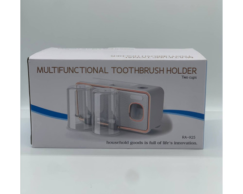 Органайзер для зубных принадлежностей с дозатором зубной пасты Tooth brush despairing (40)