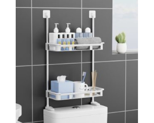 Полка туалетная для хранения 2-STOREY TOILET RACK 310x49x200 mm  (36)