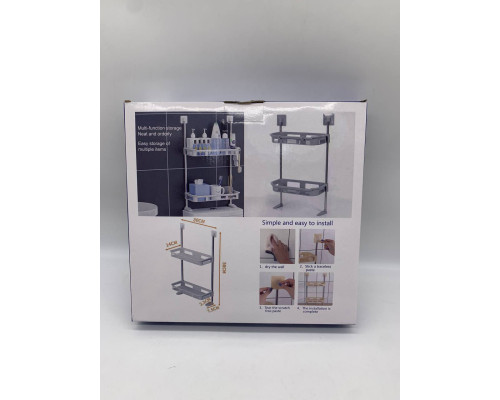 Полка туалетная для хранения 2-STOREY TOILET RACK 310x49x200 mm  (36)