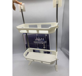 Полка туалетная для хранения 2-STOREY TOILET RACK 310x49x200 mm  (36)