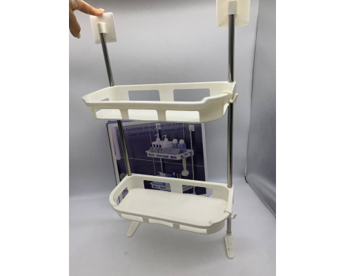 Полка туалетная для хранения 2-STOREY TOILET RACK 310x49x200 mm  (36)