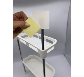 Полка туалетная для хранения 2-STOREY TOILET RACK 310x49x200 mm  (36)