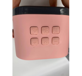 Караоке, мини колонка с двумя микрофонами system K12 PINK (40)