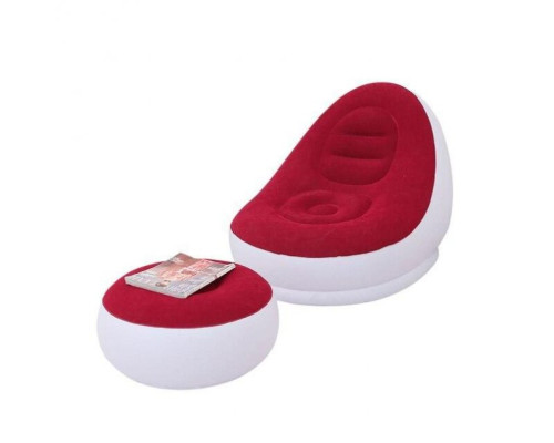 Надувной диван AIR SOFA Красно-белый (10)