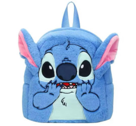 Детский мягкий рюкзак Стич Lilo Stitch с ушками BLUE (300)
