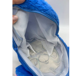 Детский мягкий рюкзак Стич Lilo Stitch с ушками BLUE (300)