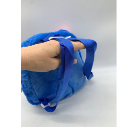 Детский мягкий рюкзак Стич Lilo Stitch с ушками BLUE (300)