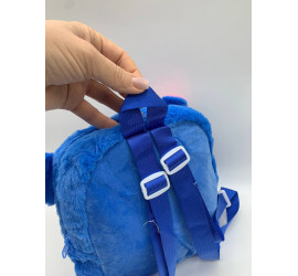 Детский мягкий рюкзак Стич Lilo Stitch с ушками BLUE (300)