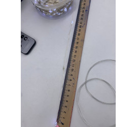 Гирлянда светодиодная нить роса 100 м LED с пультом БЕЛЫЙ USB(60)