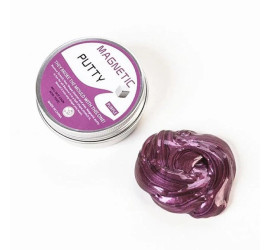 Умный ФИОЛЕТОВЫЙ магнитный пластилин Magnetic Putty  (288)