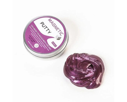 Умный ФИОЛЕТОВЫЙ магнитный пластилин Magnetic Putty  (288)