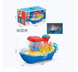 Музыкальная игрушка Кораблик с шестеренками Gear land ship YJ388-67 (96)